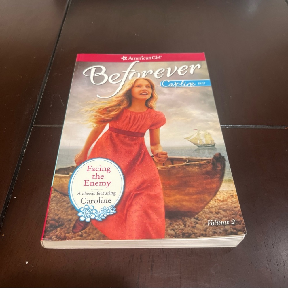 American Girl BeForever Caroline Book with Red Dress Cover